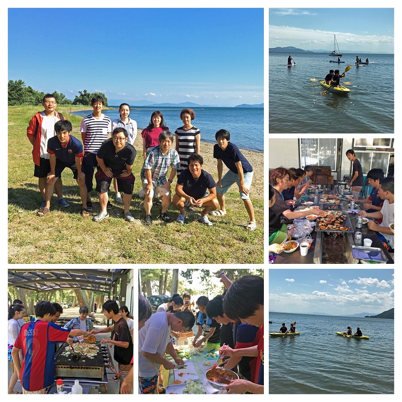 Marine sports & barbecue on the lakeside of Lake Biwa (2017.09.03)